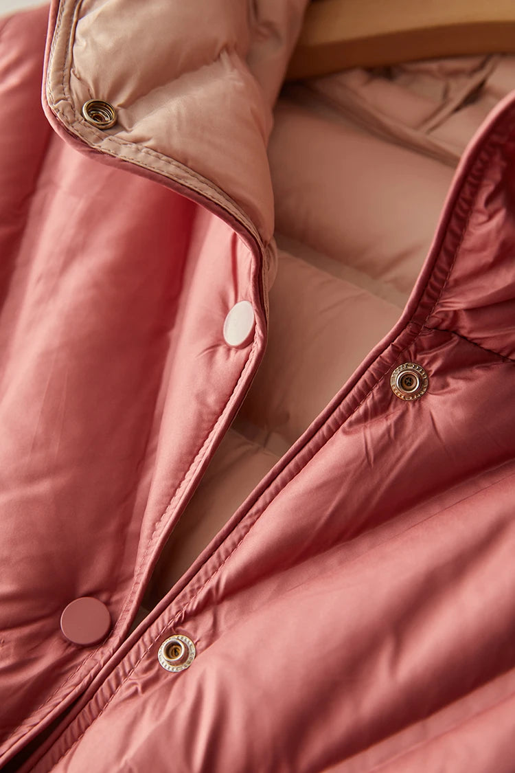 Janveny Ultralight Down Mantel - Gr M Kapuze Doppelseitig