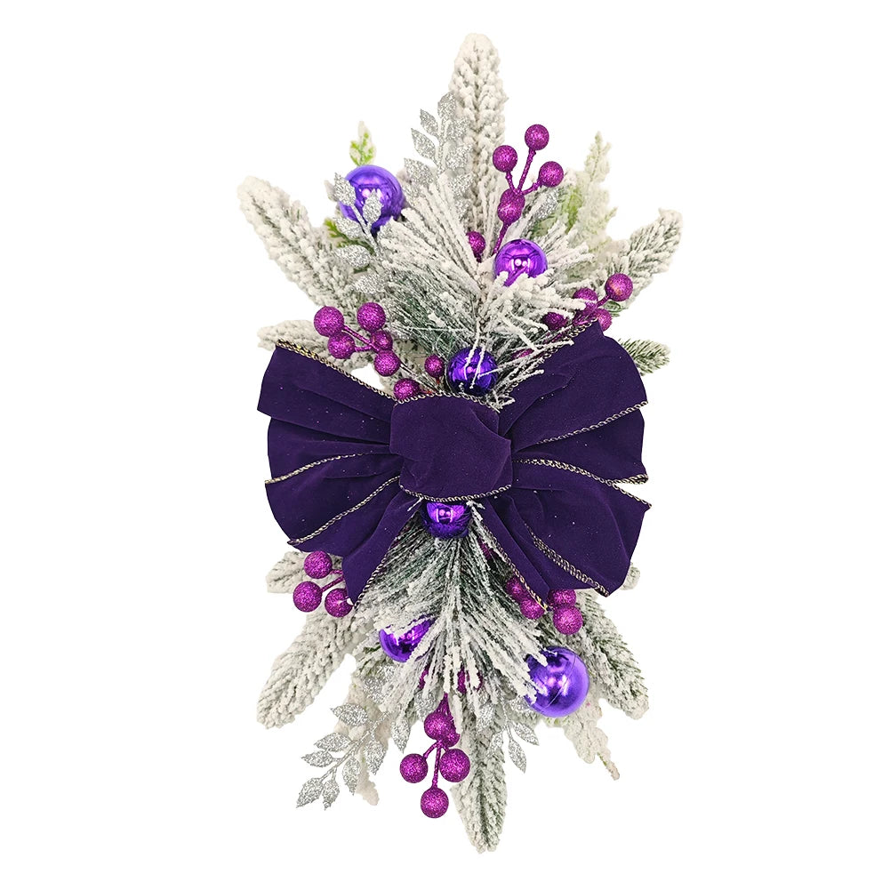 Weihnachten Treppe Dekoration Kranz DIY Indoor Outdoor Girlande Dekoration Mit LED Dekoration Prop Abend Party Dress Up Prop