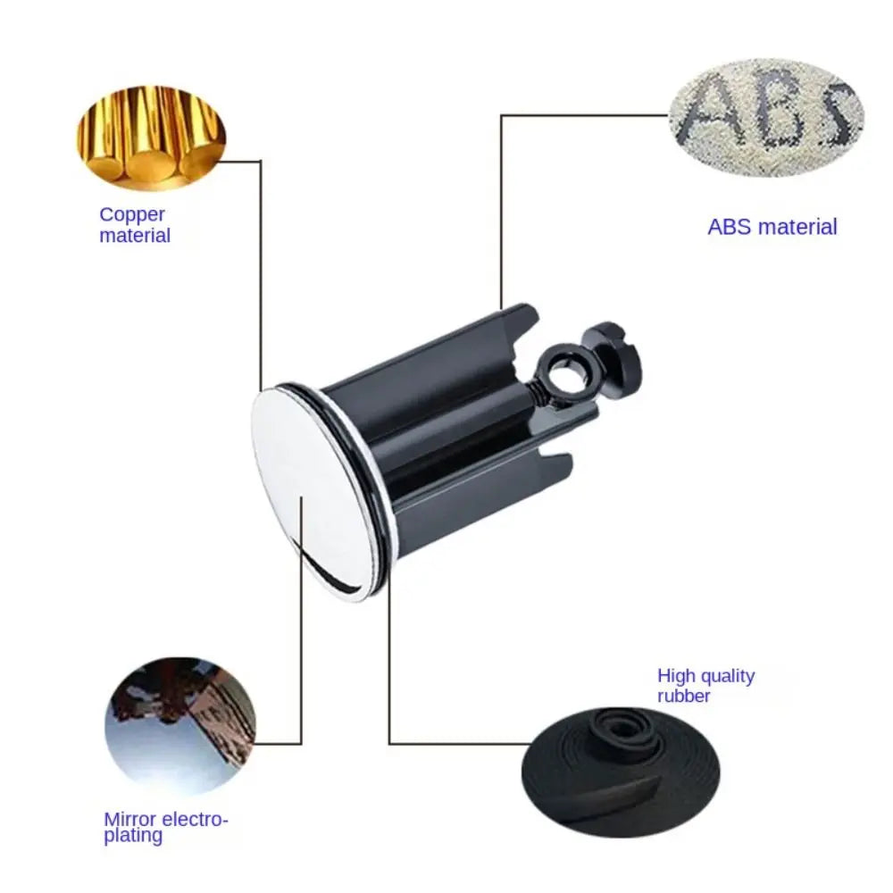 Messing Pop-Up Stecker 40mm Abdeckung - Ø40mm, Gummi