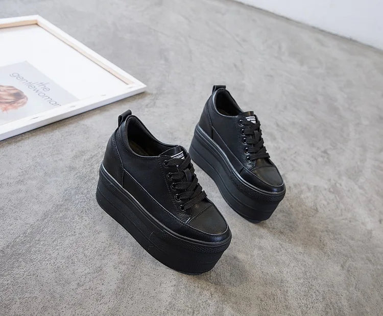 White Luxury Designer Sneakers On Platform Sports Shoes For Women  New Fashion Thick Bottom Wedding Shoes High Heel