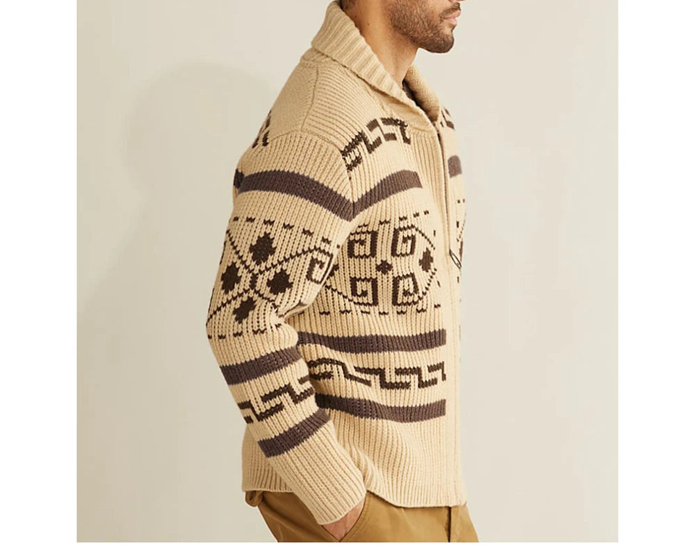 Zhejiang Premium Kaschmir Strickcardigan - Wärmekomfort Kapazität Hoch, Leistung Warm, Größe XL