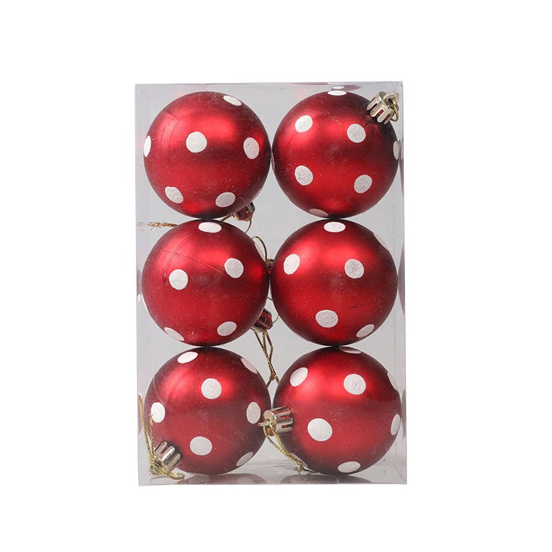 Choice Weihnachtskugel Glitzernd - Inhalt 6er Pack, Ø 6 cm Glas