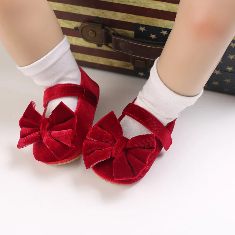 Baby-Prinzessinnen-Schuhe 2025: Flanell Spring-Autumn - First Walker Collection