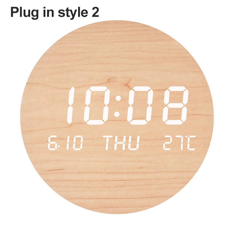 Kreativ Digital Wanduhr Einfach Großer Bildschirm Hängend Dual Zweck Uhr Temp Datum Woche Anzeige Stumm Uhr Indoor Wand Dekor