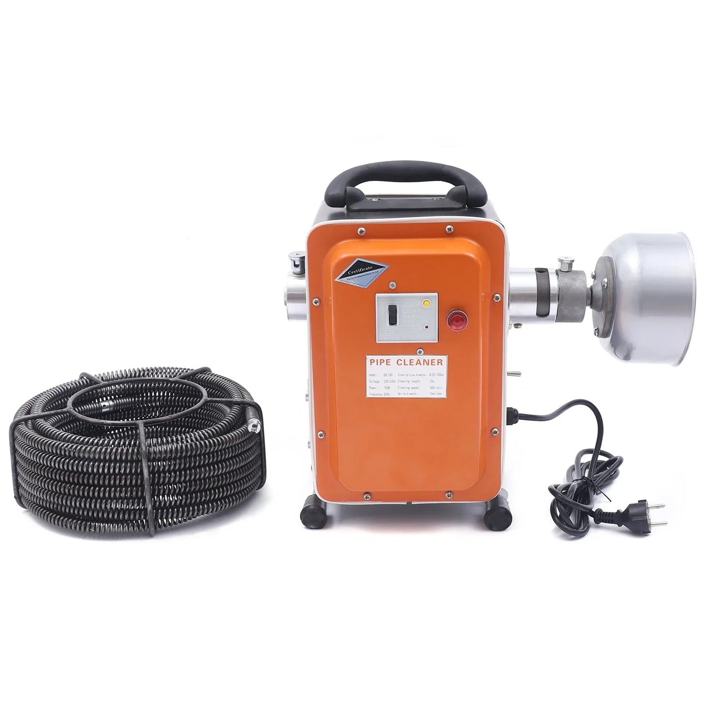 RohrPro Abflussreiniger IP44 Wasserschutz - Durchmesser 20-110 mm, 750W by Golden Bridge Store