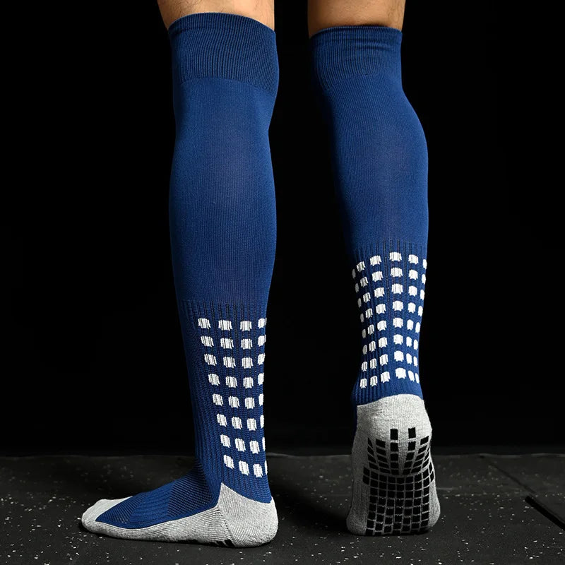 Neue Lange Fußballsocken mit Silikon-Saugnapf-Griff - Antirutsch-Fußballsocken für Sport, Männer und Frauen