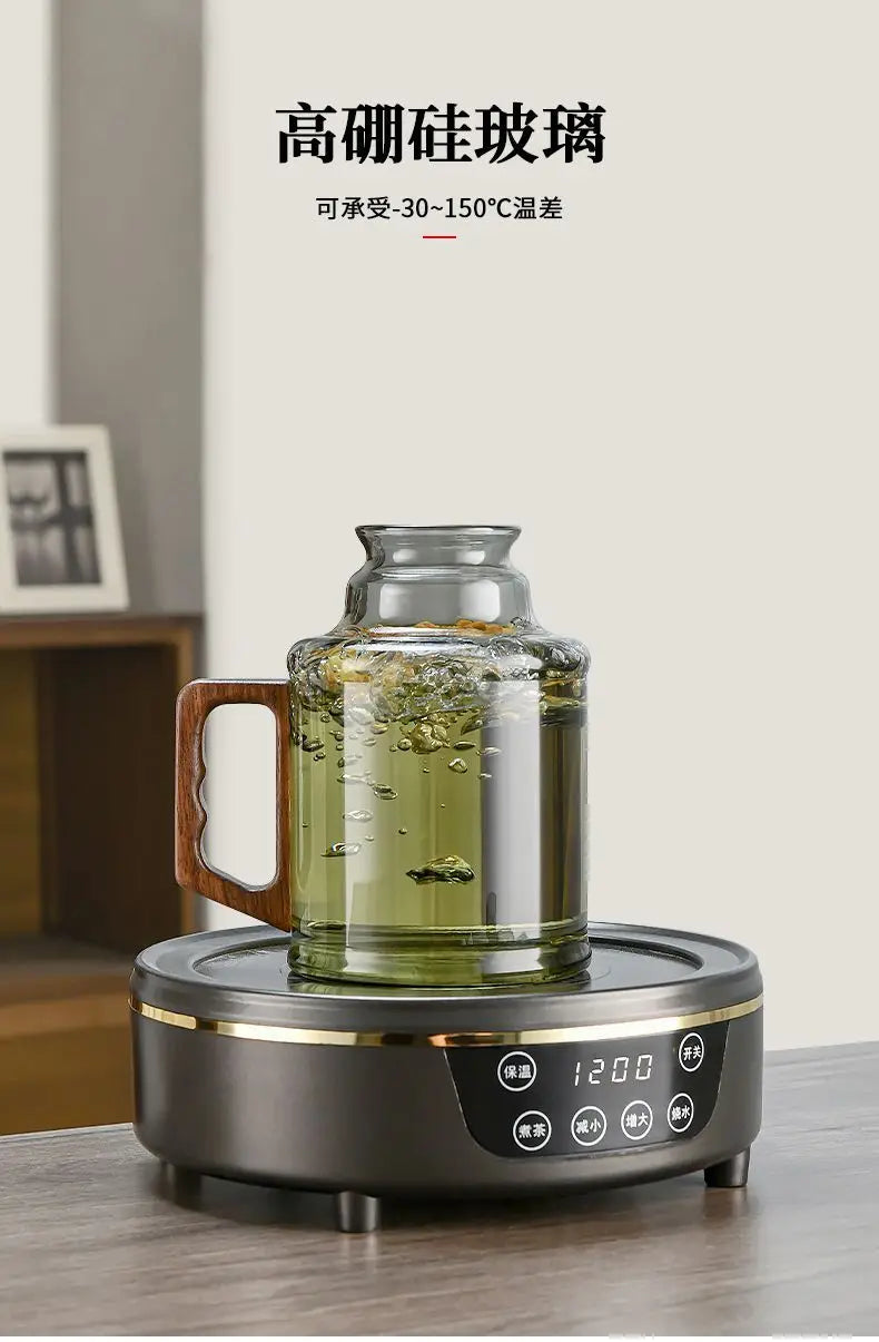 New small warm pot home teapot Glass tea cup mug braised teapot office thermos bottle