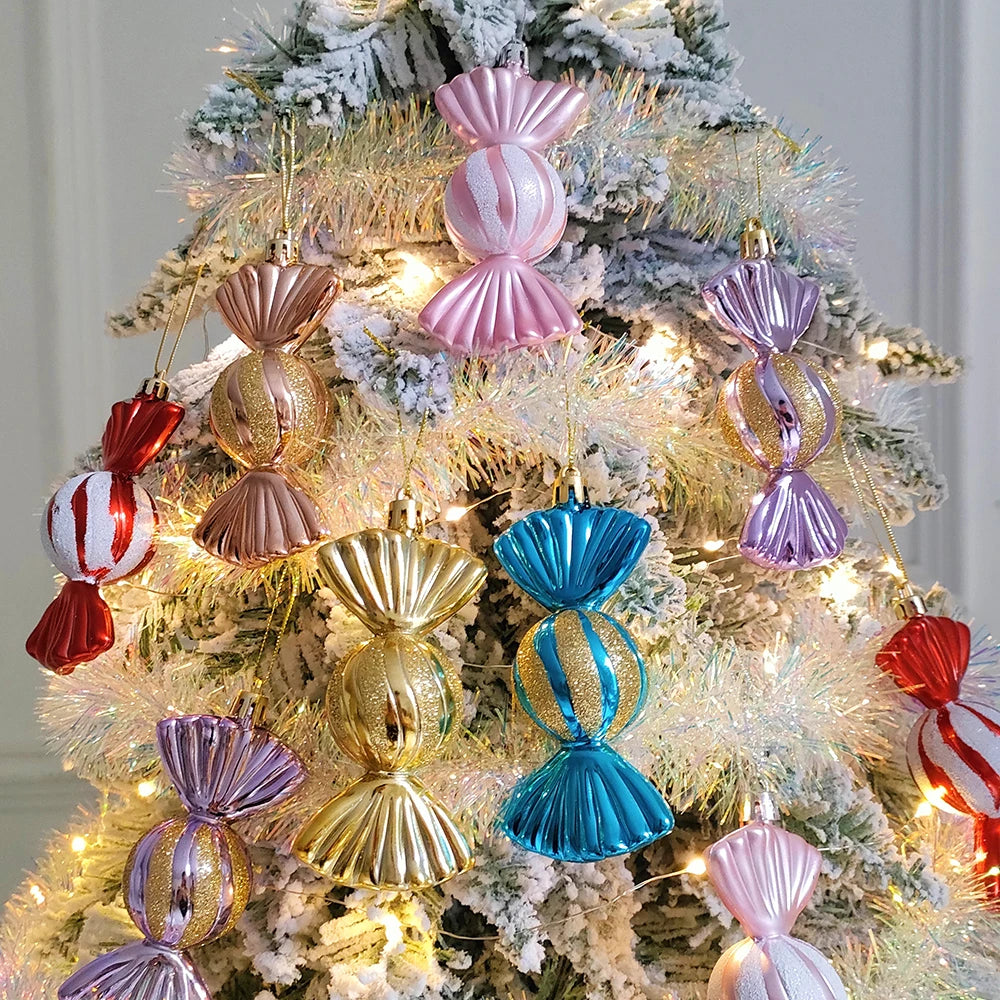 Partigos 2023115 Candy Kugeln Ornament - Inhalt 3 Stück, Durchmesser 3 cm