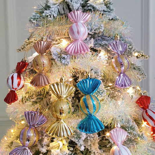 Partigos 2023115 Candy Kugeln Ornament - Inhalt 3 Stück, Durchmesser 3 cm