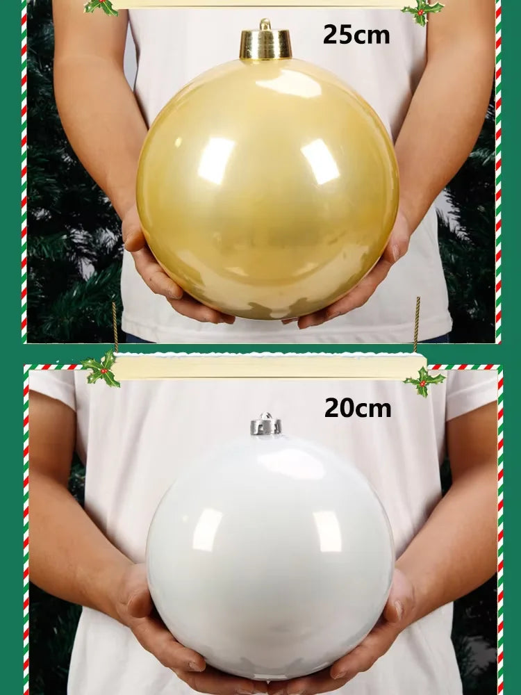 Pearlescent Kugel Glänzende Christbaumkugel - Durchmesser 12-25 cm Kunststoff