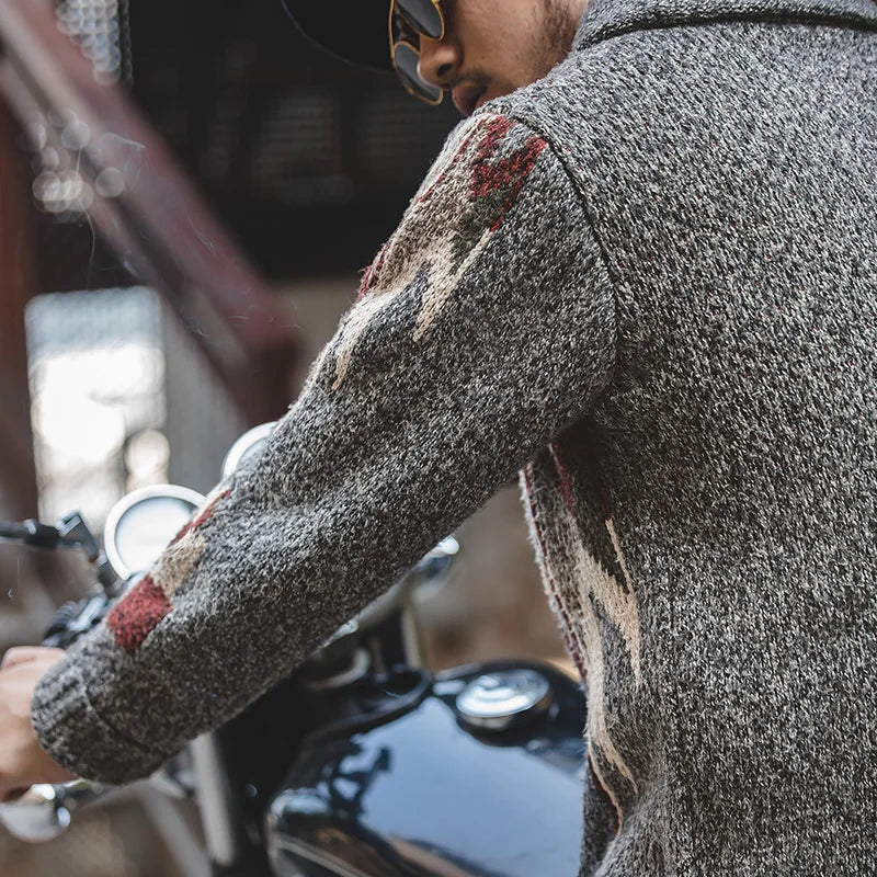 MADEN TW200 V-Neck Cardigan - Größe Oversized, Acryl