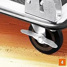 NONEM Plattformwagen Klappbar - Tragkraft 300 Kg, Maße 85x50 by Golden Bridge Store