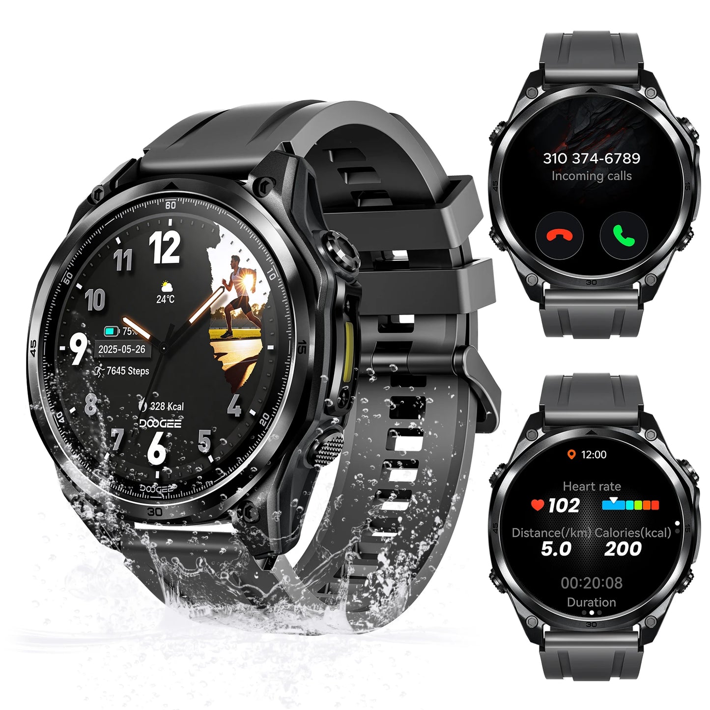 DOOGEE ANYWISE W1 LITE - Akku 8-12 Tage, 5ATM, 1,43Zoll