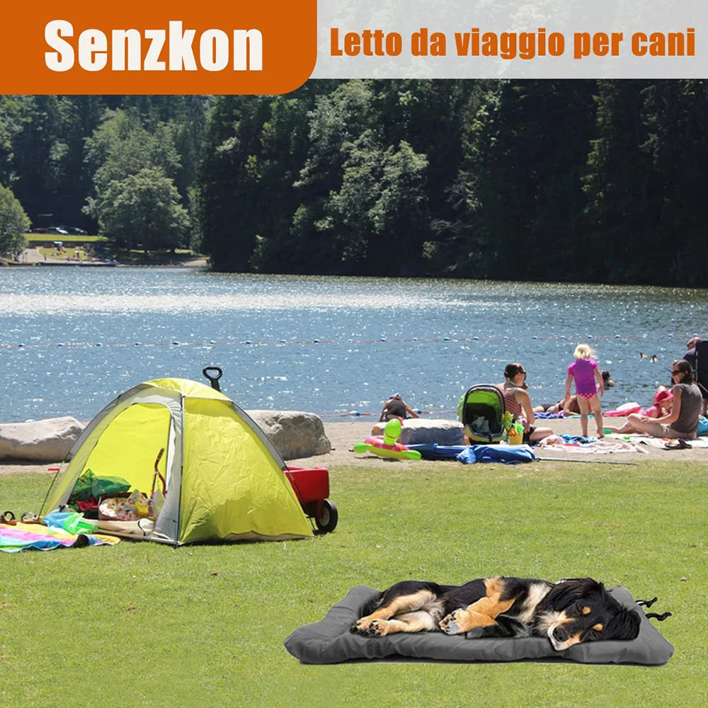 Hundebett 2025: PETRAVEL Outdoor Dog Bed Portable Camping Travel - Foldable Dog Mat Waterproof Non-Slip Machine Washable Pet Accessories Collection