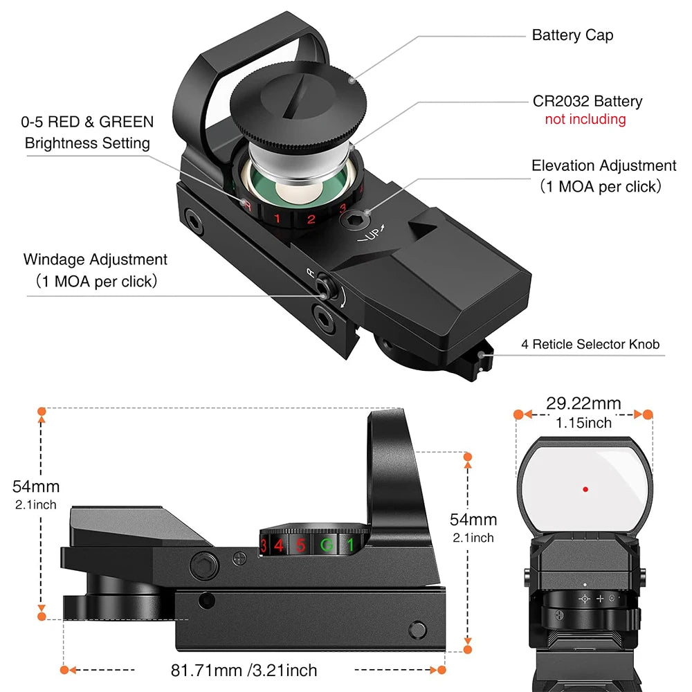 Taktische Rot-Grün-Dot-Sight-Scope-Riflescope-Jagdoptik-Reflex-Sight-mit-20mm-Schiene
