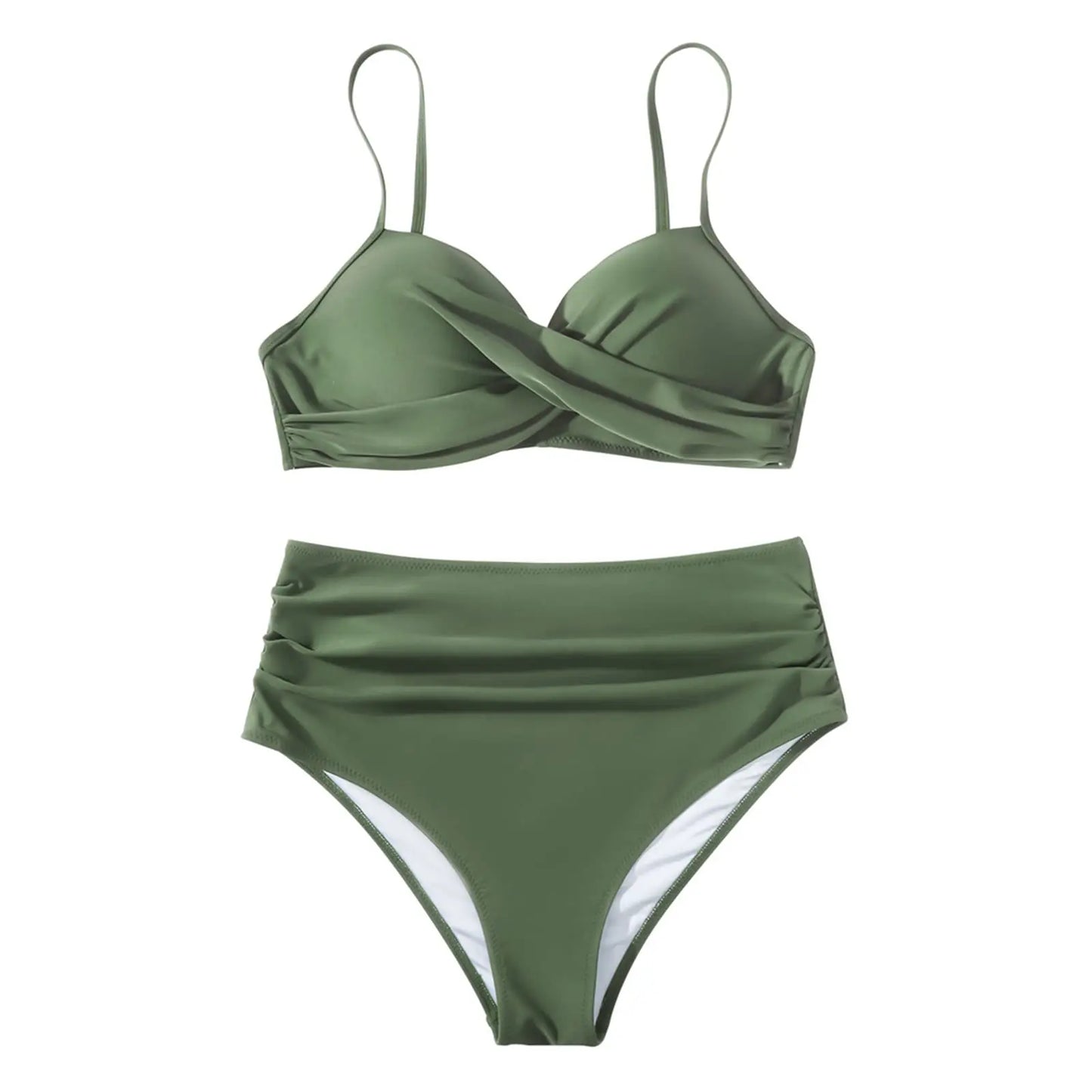 Vintage High Waist Bikinis: Push Up Schwimmbekleidung Bedruckt - Frauen Schwimmanzug Damen Strandmode Sommer Bademode Retro-Charme