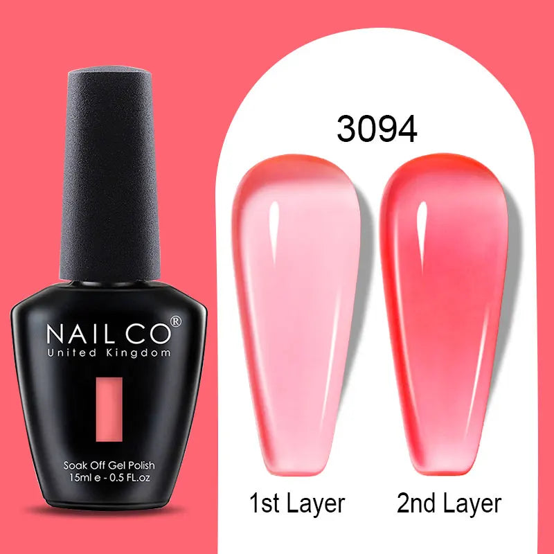 NailCO Gel Nail Polish Nail Art Translucent Vernis Semi Permanent UV LED Lamp Gel Manicure for Gel Polish Nail Glue Productos