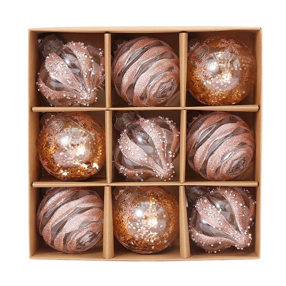 Choice Weihnachtskugeln Bruchsicher - Inhalt 9 Stk, Durchmesser 6 cm