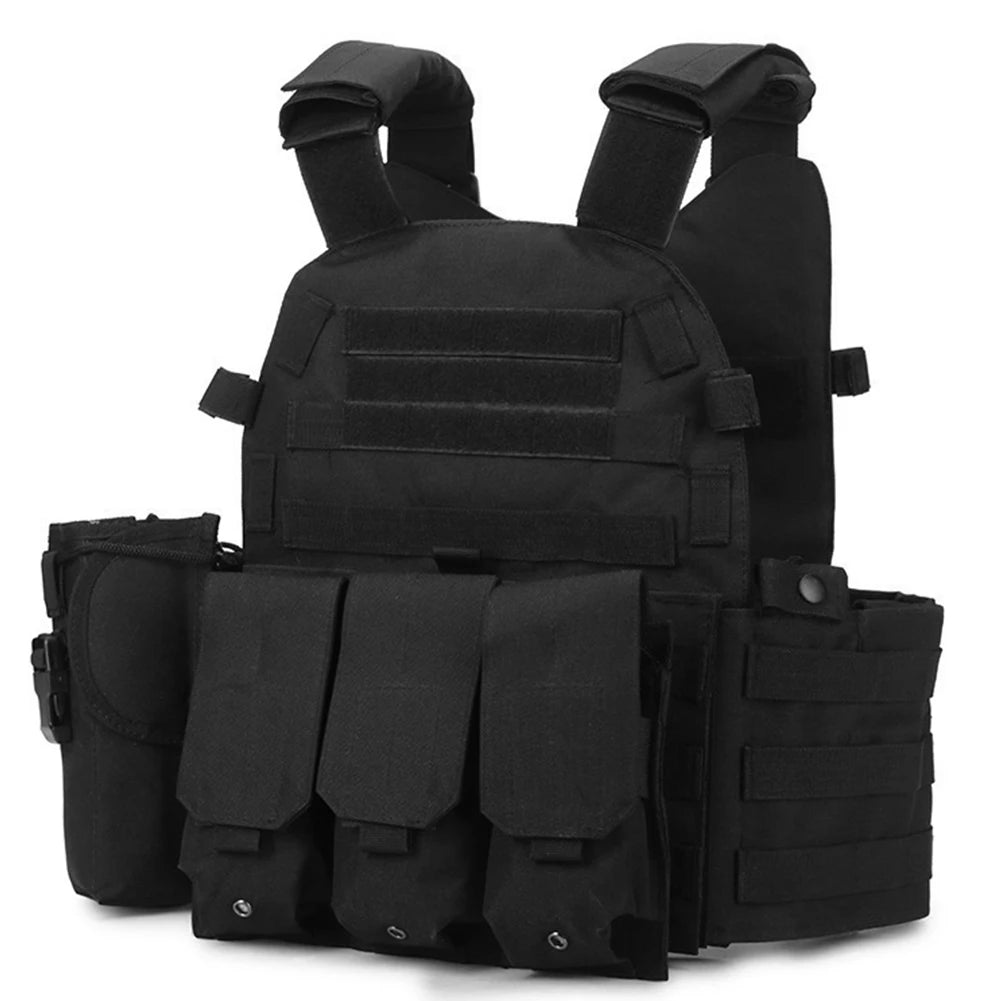 Nylon Tactical Vest Body Armor Hunting Carrier Airsoft Accessories CS Combat MOLLE Camo Military Army Vest for Outdoor Hunting