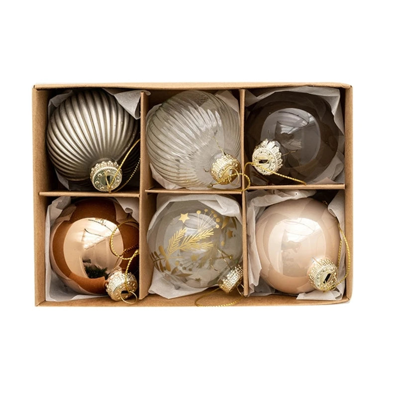 GTERUKM H7BF7HH603199 Glas Weihnachtskugel - Durchmesser 4 cm, 4er Set