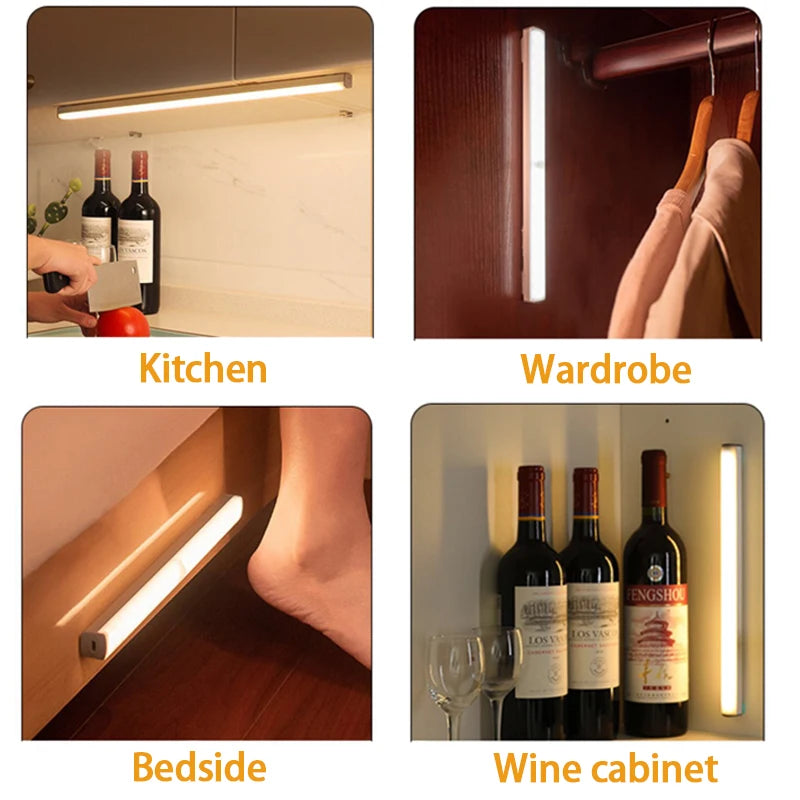 LED Bewegungsmelder Licht 2025 - Wireless Type C Rechargeable für Küche