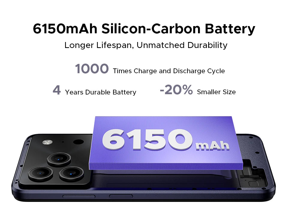 DOOGEE Note56 Plus Großer Akku - 6150mAh, 18W, 6,56 Zoll