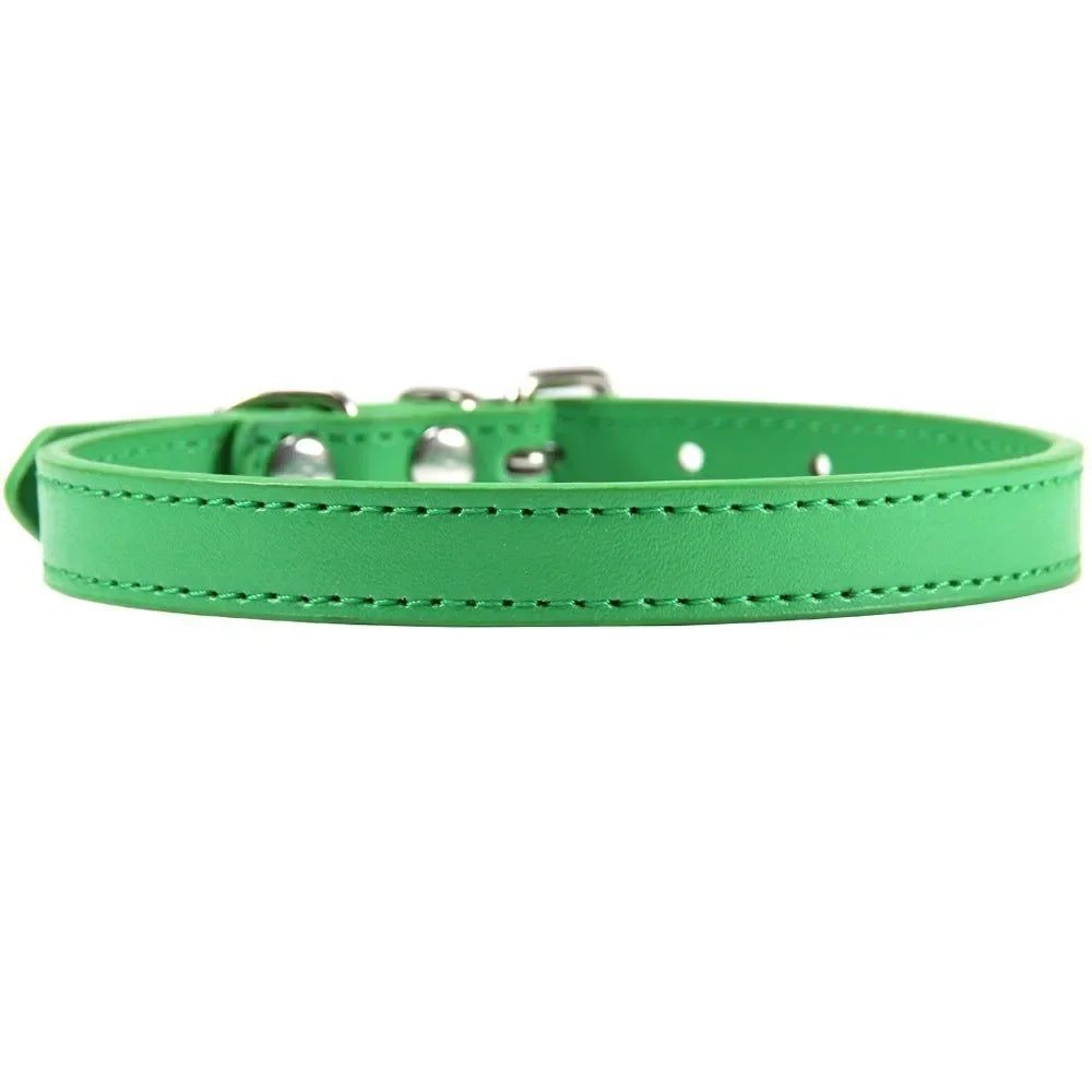 Colorful Leather Puppy Cat Collar Cute Kitten Necklace Name Personalized Collar for Cats Dogs Pet Supplies Accessories Harness