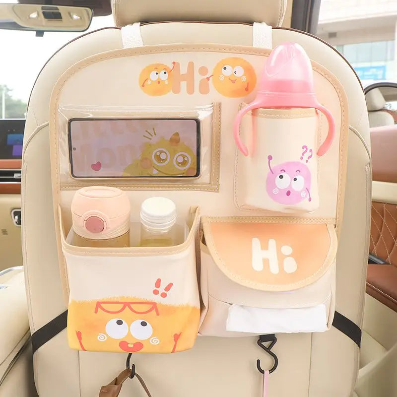 Car Seat Back Storage Bag Hanging Bag Multifunctional Storage Box Car Seat Back Storage Bag Car Interior Decoration Supplies