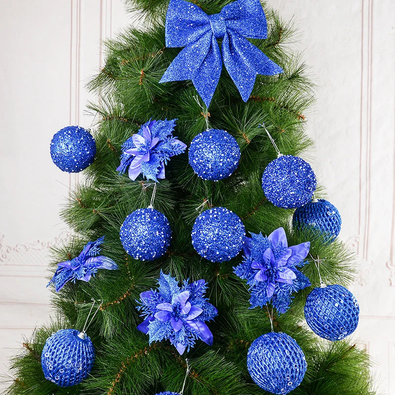 Jinghaohappy Christbaumkugeln - 12 Stück Kunststoff 6 Zentimeter