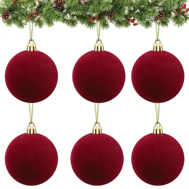 Choice Velvet Weihnachtskugeln Unzerbrechlich - Kunststoff, 6 cm, 30 St.