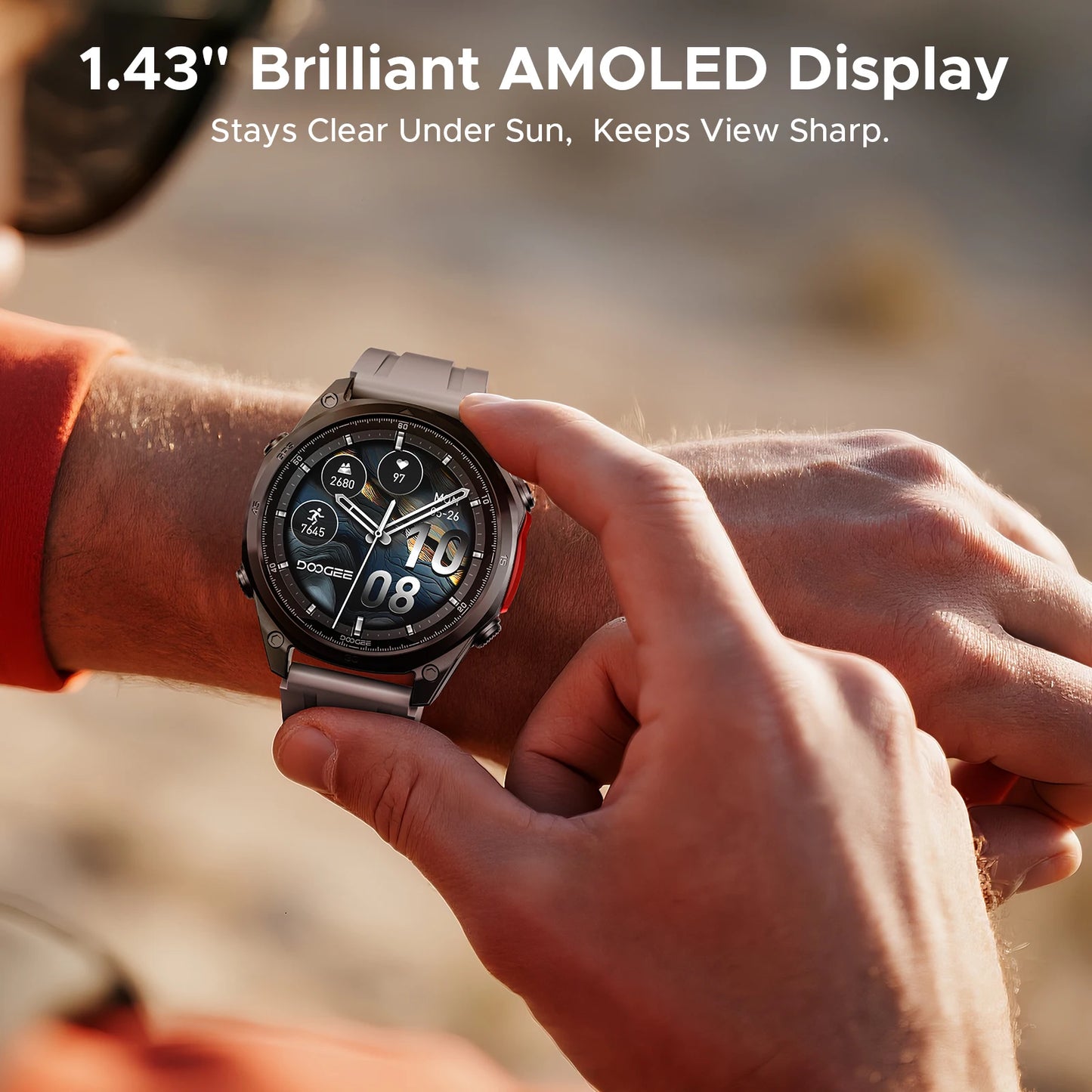 DOOGEE ANYWISE W1 PRO Smartwatch 5ATM - Kapazität 350 mAh, Display 1,4