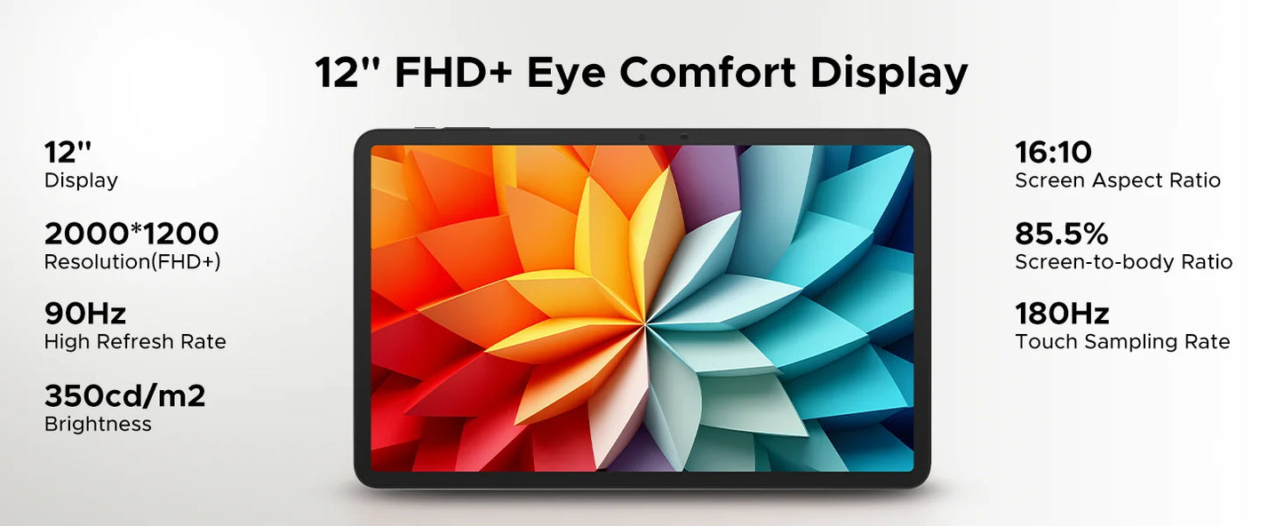 DOOGEE T36 Ultra Slim - Kapazität 256GB, Leistung 2,2GHz Octa Core Größe 12 Zoll