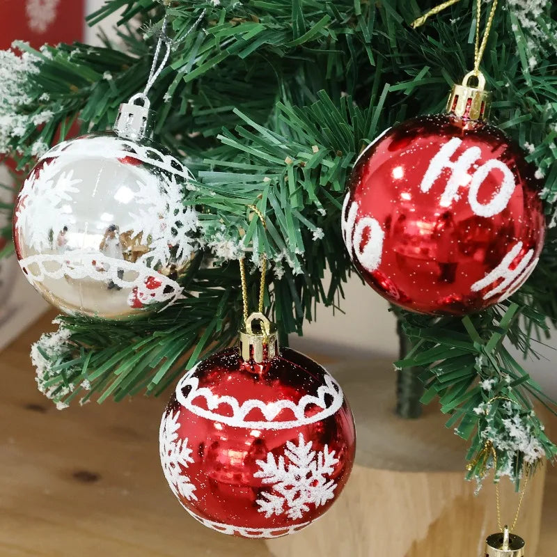 Choice Kunststoff Weihnachtskugeln Set - 24-6 Stück, Durchmesser 6 cm