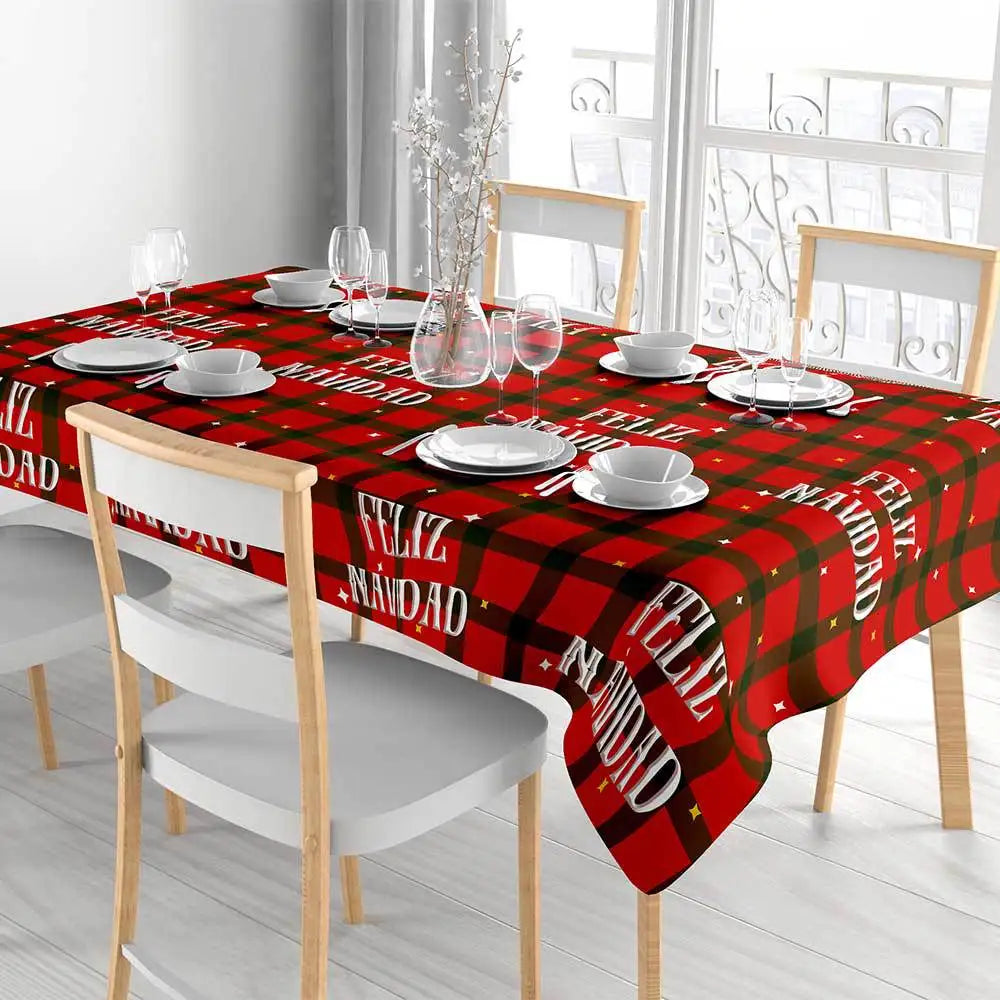 Choice Weihnachts-Tischdecke Santa Claus - Größe 140x180 cm, Polyester