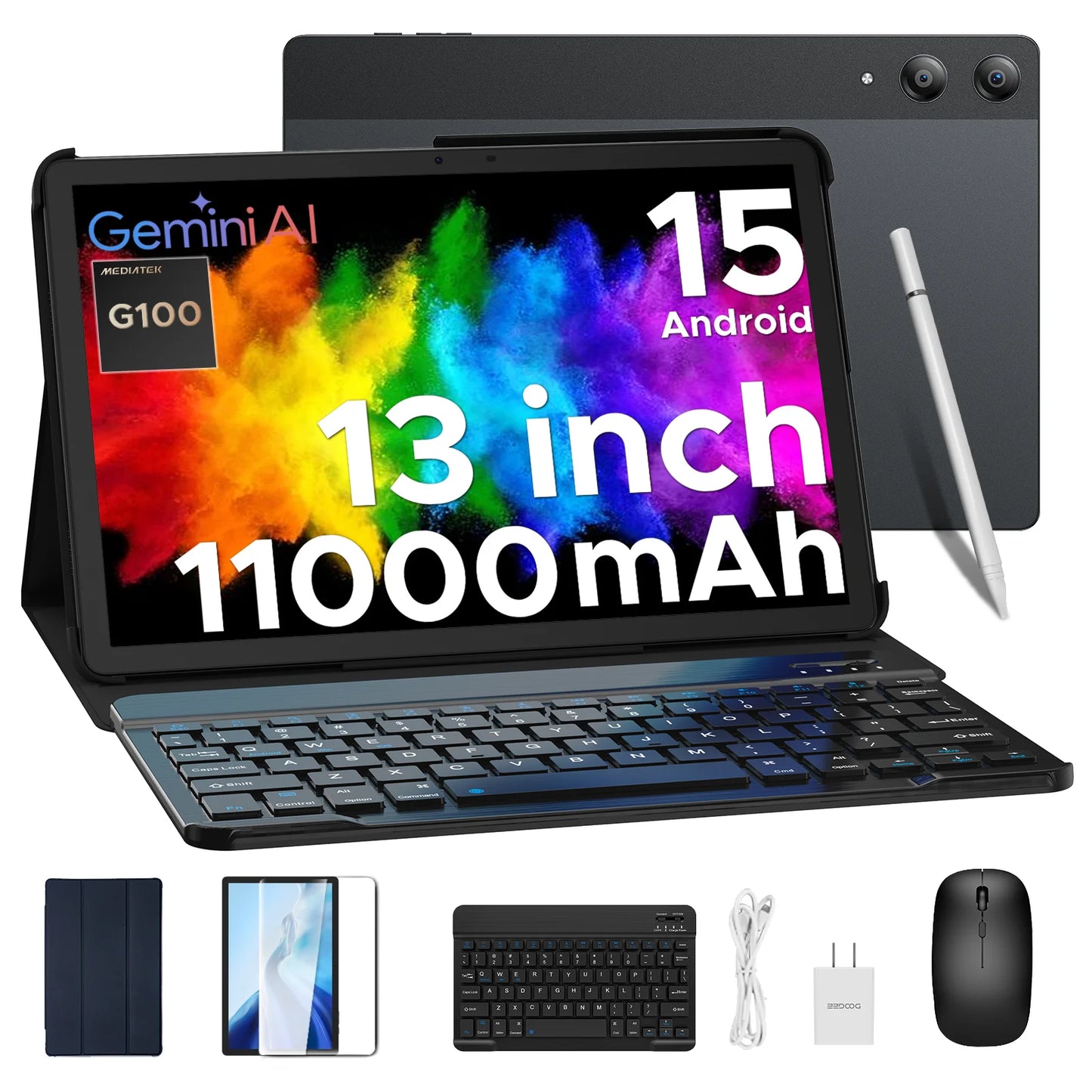 DOOGEE Tab E3 Pro 2-in-1 Tablet - 256GB ROM, 32GB RAM, 13 Zoll Display