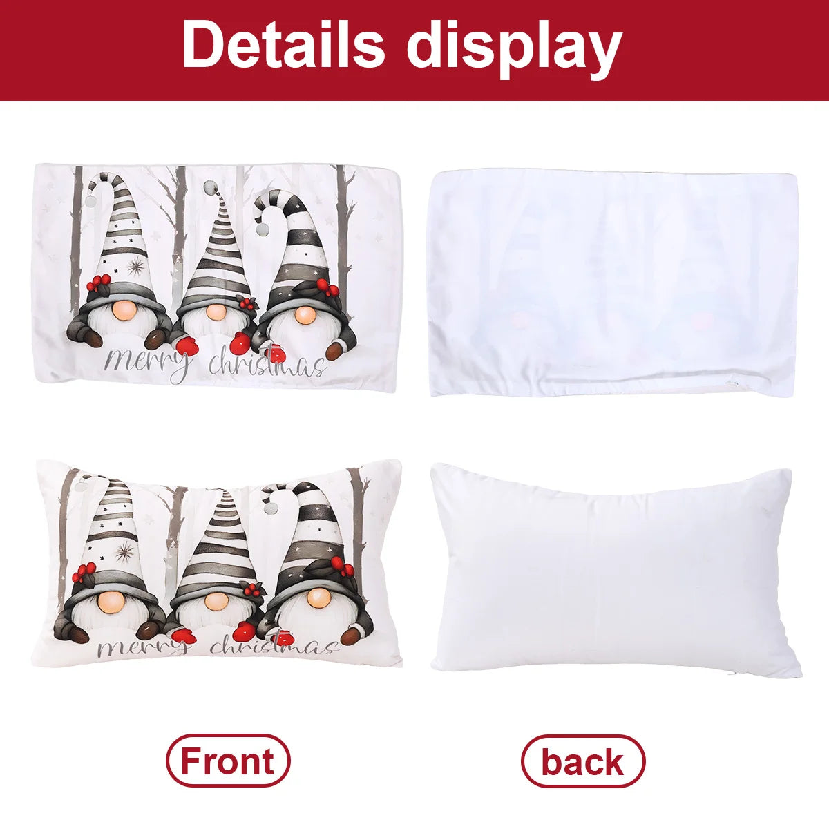 Christmas Nutcracker Pillow Cover Merry Christmas Decorations for Home 2025 Navidad Natal Xmas Sofa Pillowcase New Year 2026