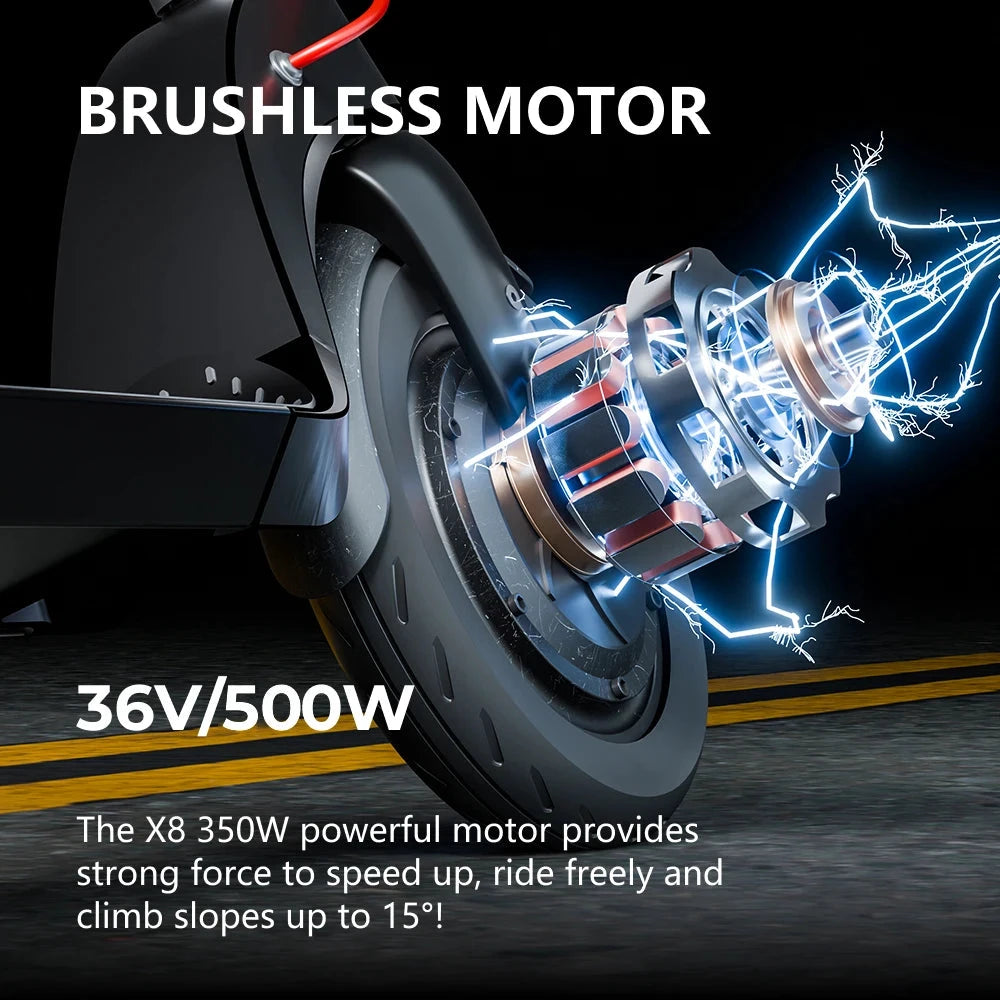 HX X8 E-Scooter 13AH Elektroroller für Erwachsene 350W E-Scooter 32KM/H Faltbarer Elektroroller 10 Zoll E-Scooter by Golden Bridge Store