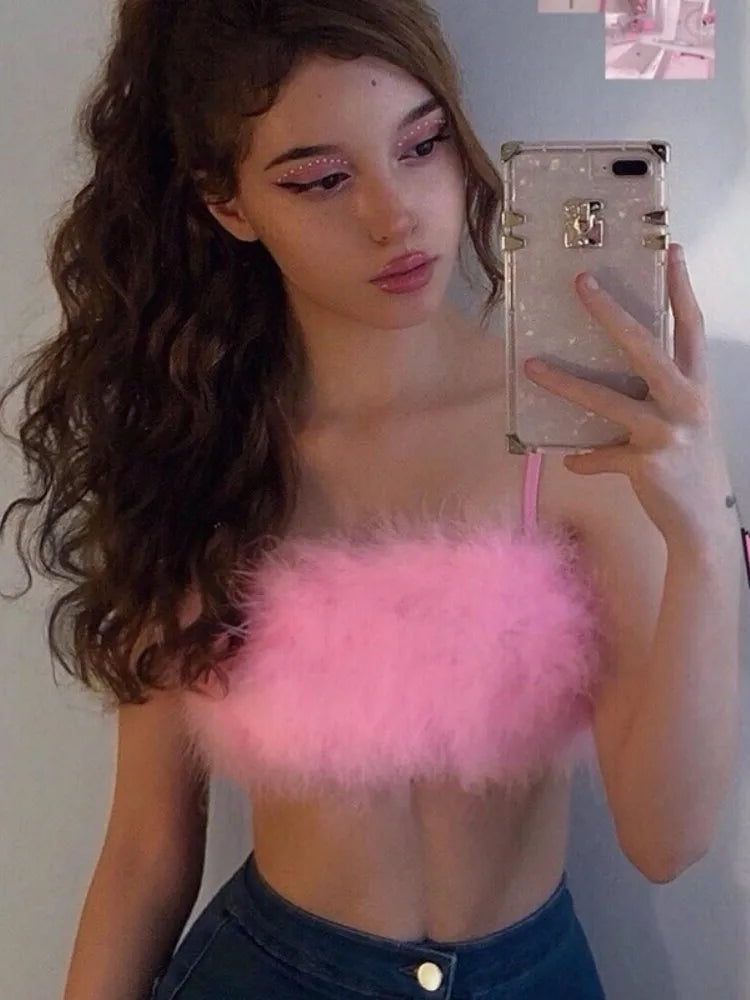 Hop Tops For Women Edgy Clothes Y2k Acceseeories Mini Camis Cute Pink Top Tube elegant Streetwear Ropa Mujer Various Color Camison