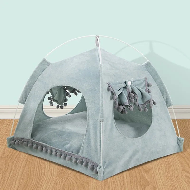 Premium Katzenzelt Bett Komfort - Plüsch 40x40 cm Bis 8 kg