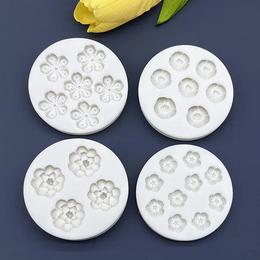 Flower Daisy Silicone Sugarcraft Mold Resin Tools Cupcake Baking Mould Fondant Cake Decorating Tools - Golden Bridge Store