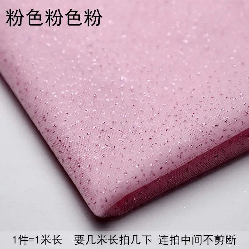 TüllPro Glitzer-Tüll - Chiffon Polyester 160cm Reißfest