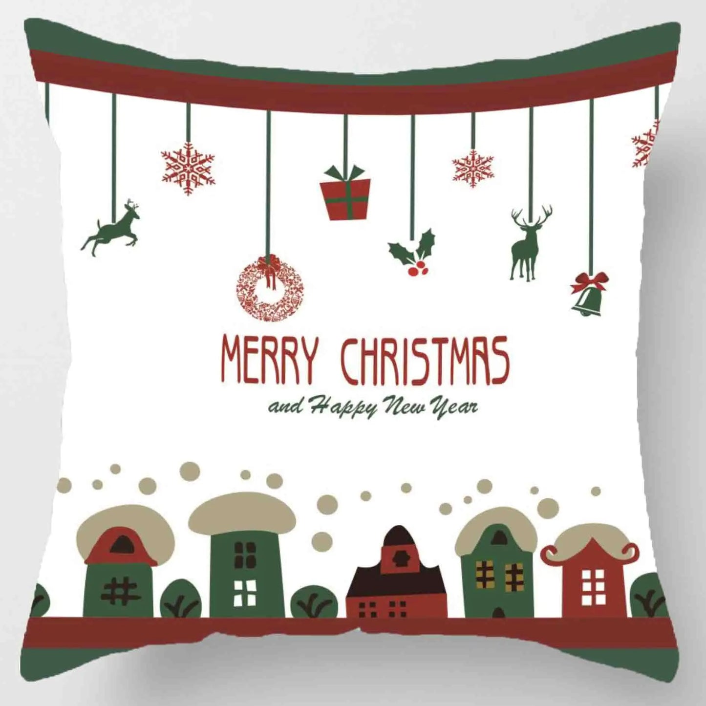 2025 New Year Christmas pillow case 30*50cm,40*40cm,45x45cm, cushion cover home Christmas decoration pillow case