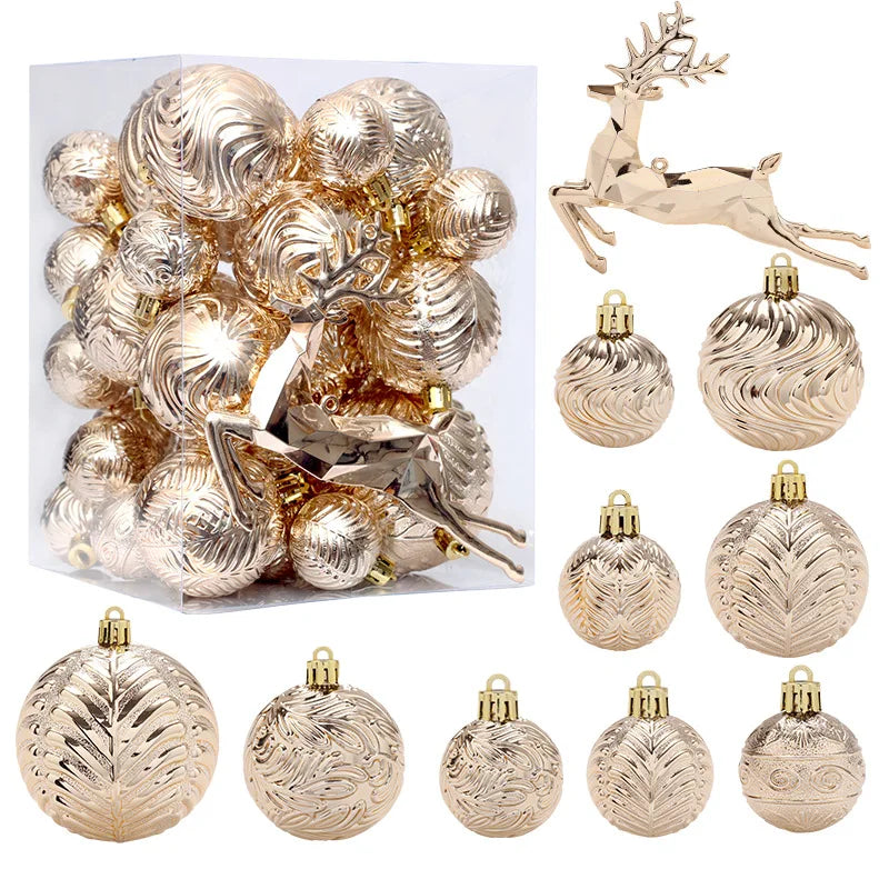 Bulk Christmas Ornaments 338 Bruchsicher - Inhalt 6 Stück, Größe 6 cm