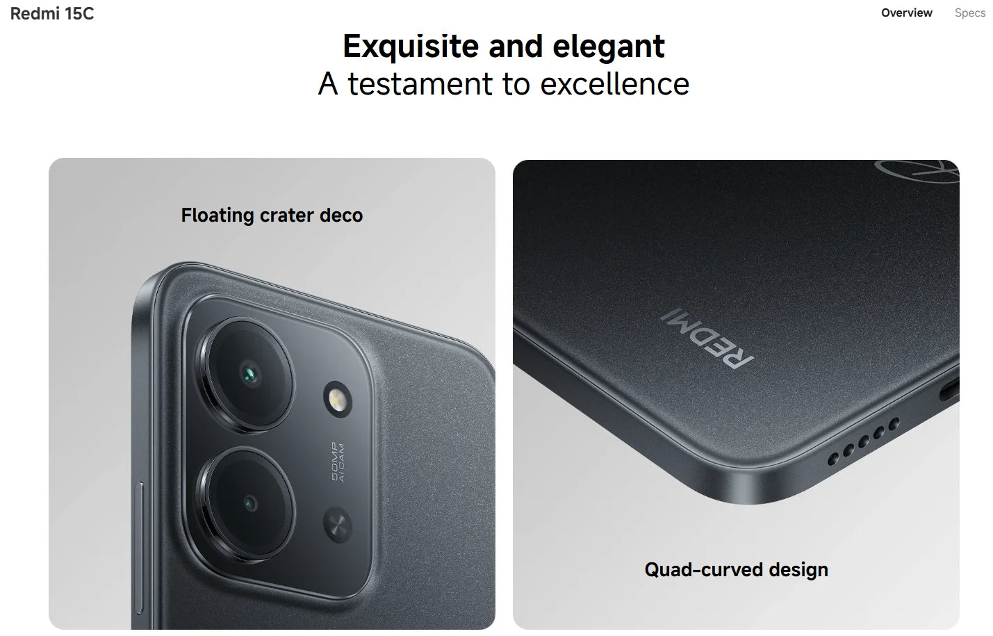 Redmi 15C 4G Smartphone NFC - 6000mAh 33W 6,9 Zoll