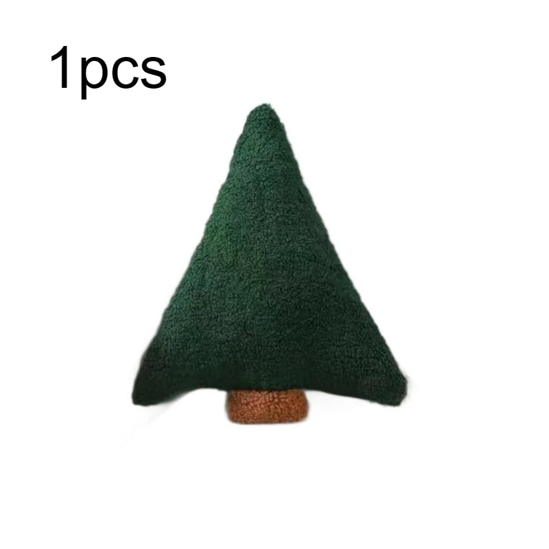 1pc Christmas Tree Pillow Cushion Pillow PP cotton Christmas Tree Pillow Ornament home Decoration Christmas gift 30x25cm