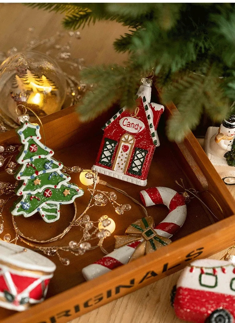 Weihnachtsbaum Anhänger Dekoration 3D Stereo Schneemann Weihnachtsbaum Dekoration Kleiner Anhänger Kranz Weihnachtsdekoration Anhänger