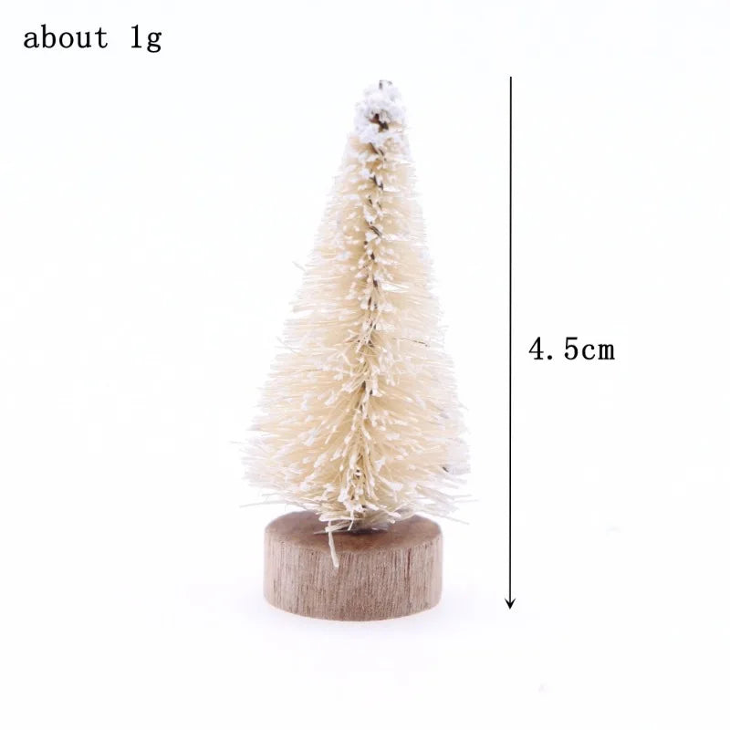12Pcs Miniatur Weihnachtsbaum Resin Dekor - Größe Klein Stück 12