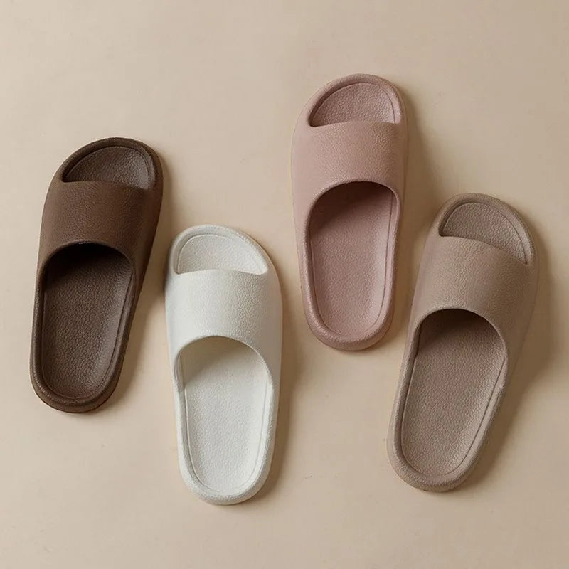 Frauen Dick Plattform Cloud Hausschuhe Sommer Strand Eva Weich Sohle Slide Sandalen Freizeit Männer Damen Innen Badezimmer Anti-Rutsch Schuhe