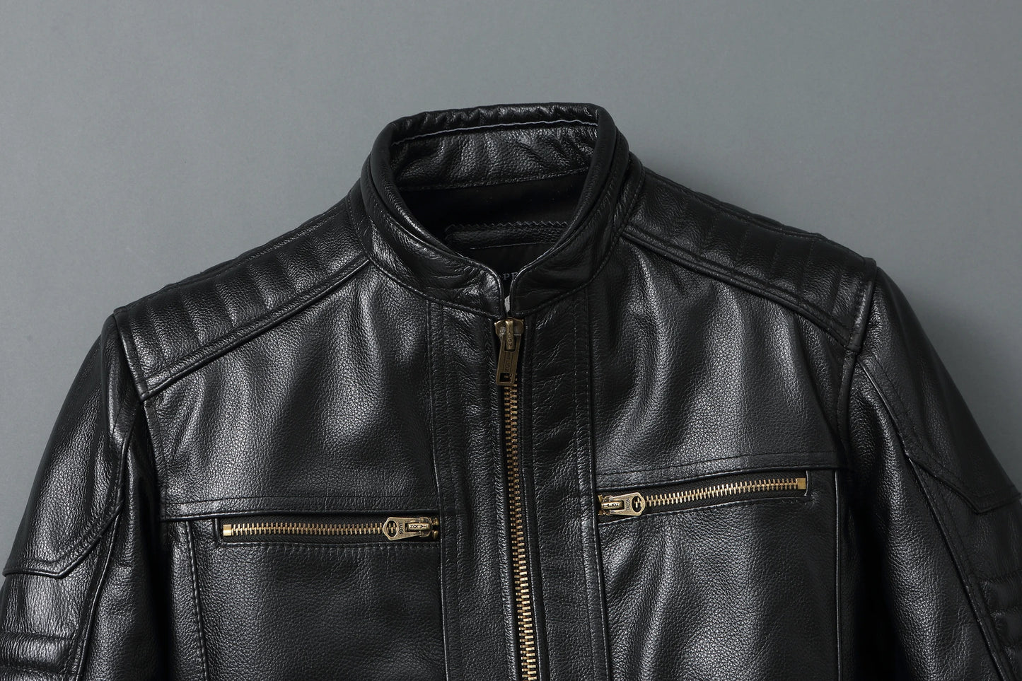 BikerX Milano Lederjacke Vintage Biker - Rindsleder L