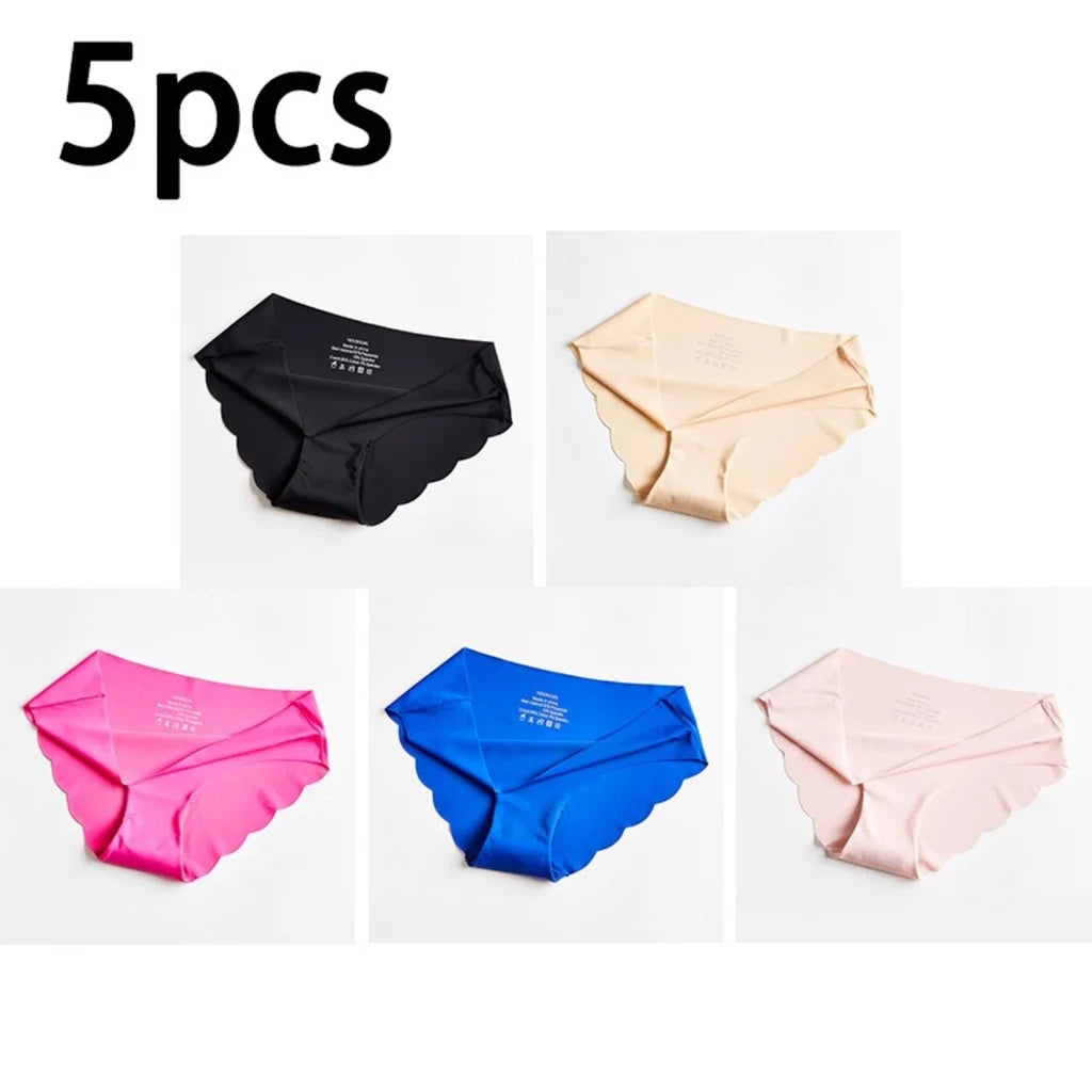 Damen Unterwäsche 2025 - ZXYOUPING Low Waist Seamless Ice Silk Antibacterial S-XXL